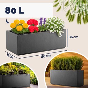 Květináč Kelly 80 L antracitový