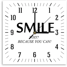 Gario Hodiny na stenu Smile Rozmery: 60 x 60 cm