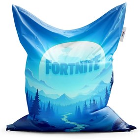 Sablio Sedací vak FORTNITE Modré údolí s měsícem - 150x100 cm