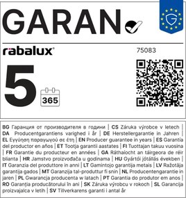 Rabalux 75083 - LED kúpeľňové stropné svietidlo LAUTREC 24W/230V, priemer 40 cm, IP44, hnedé