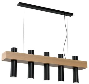 Luster na lanku WEST 5xGU10/25W/230V čierna