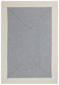 NORTHRUGS - Hanse Home koberce Kusový koberec Braided 105555 Grey Creme – na von aj na doma - 80x150 cm