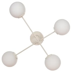 Prisadené svietidlo MOON 4xE27/15W/230V krémové