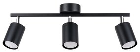 Bodové svietidlo Lemmi, 3x čierne kovové tienidlo, (možnosť polohovania)