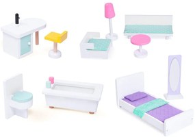 Drevený domček pre bábiky s výťahom - Ecotoys