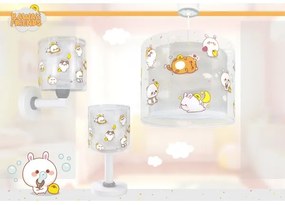 Dalber 41769E - Detská nástenná lampa KAWAII FRIENDS 1xE27/15W/230V šedá