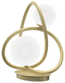 Wofi Wofi 8014-201 - LED Stolná lampa NANCY 2xG9/3,5W/230V zlatá/biela W3992