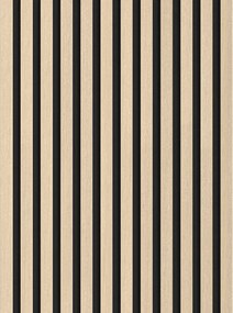 Mexen Lam-F, akustické stenové lamely 275 × 30 cm, plstený podklad 8 mm, technická dyha, dub pieskový, S105-275307-3015-001