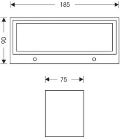 Ecolite Z1233-12W - LED Vonkajšie nástenné svietidlo OSKAR LED/12W/230V 4000K IP54