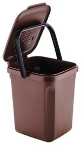 Denox Active odpadkový kôš na organický odpad 10 l, hnedý