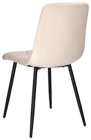 Jedálenská stolička MADISON zamatová, béžová