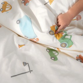 Goldea detská bavlnená obliečka na vankúš - svet autíčok 40 x 40 cm