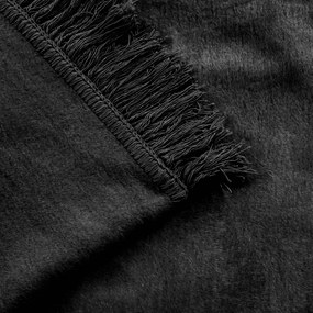 BAVLNENÁ DEKA COTTON CLOUD 150X200 CM ČIERNA
