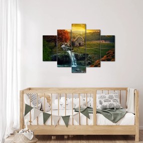 Obraz Chalupku v rozprávkovej krajine (150x105 cm)