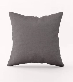 Bavlnená obliečka na vankúš - tmavo šedá Veľkost obliečok: 70 x 90 cm, Zapínanie: Gombíky