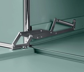 Kovová odkladacia skrinka »CN3« s 2 výklopnými priehradkami, šalviová