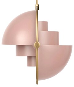 GUBI Multi-Lite závesná lampa 32 cm mosadz/ružová
