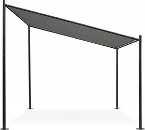 Zahradní pergola Lowa 3x3 m šedá/černá