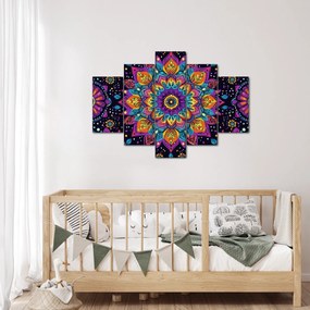 Obraz - Kaleidoskopická mandala (150x105 cm)