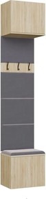Předsíňová stěna HAGA 1W 50 cm dub Sonoma
