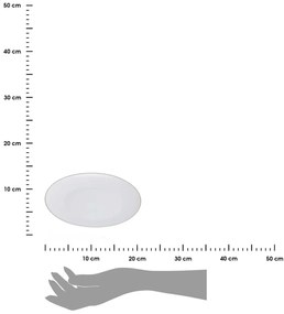 Porcelánový tanier Ashley, (fi) 20 cm, biely