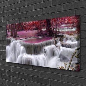Obraz na plátne Vodopád góry príroda 120x60 cm