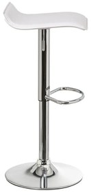 Biele čalúnené barové stoličky v súprave s nastaviteľnou výškou 2 ks (výška sedadla 63 cm) – Casa Selección