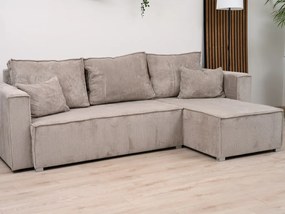 Tmavomodrá rohová pohovka SMART COSARO, obojstranná + 2 vankúšiky ZADARMO