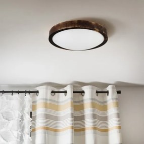 Brilagi - LED stropné svietidlo CARVALHO SLIM SMOKEY LED/20W/230V dub pr. 27,5 cm