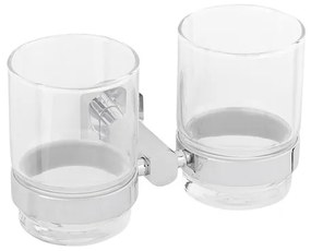 Držiak pohárov Optima Cube Way chróm SPI47, 1 ks