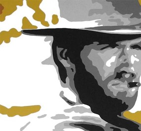 Ručne maľovaný POP Art obraz Clint Eastwood