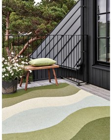 Zelený vnútorný a vonkajší koberec 180x230 cm Urvi Woods – Pappelina