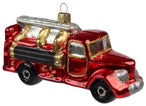 Vianočná ozdoba hasičské auto