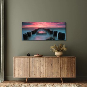 Obraz - Skaly v mori (120x50 cm)