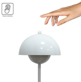 LED Nabíjacia dotyková stolná lampa COSTA LED/3W/5V 2400 mAh 3000-6000K biela