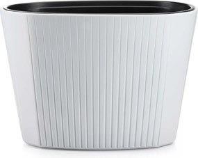 Oválný květináč MORA 39,4x59,3x40,7 cm bílý