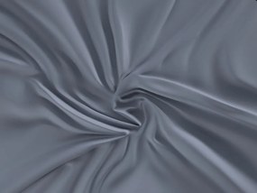 Saténové prestieradlo s gumou tmavo sivé 80x200 cm
