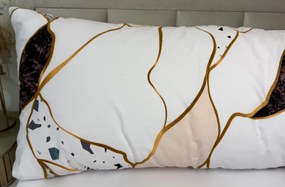 Obliečka na vankúš Náhradný manžel Mramor ružový 50×150 cm – 100 % bavlna