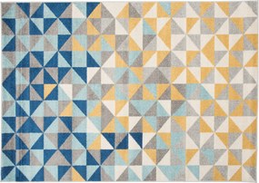 TA Koberec C943C TMAVO_ŠEDÁ/NAVY AZÚROVÁ Rozmer: 120x180 cm