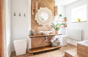 Tutumi Tutumi, nástenné zrkadlo Boho 60cm 322051, HOM-03007