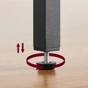 Botník TAYLOR ARTISAN s čiernou konštrukciou, 4 police