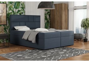 Dizajnová posteľ s úložným priestorom 120x200 MELINDA - modrá 1