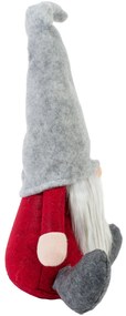 Tutumi Tutumi, vianočný trpaslík 15x47cm 22602, červená-šedá, CHR-09909