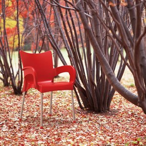 ROMEO záhradná stolička s podrúčkami blue