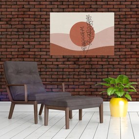 Obraz - Boho listy N⁰1 (90x60 cm)