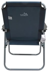 Skladacia kempingová stolička modrá