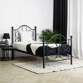 JAKS Jednolôžková posteľ 90 x 200 cm Lordi čierna