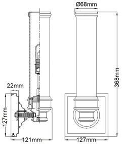 Elstead FE-PAYNE1-BATH -LED Kúpeľňové nástenné svietidlo PAYNE 1xG9/3W/230V IP44