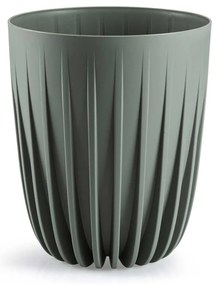 PLASTOVÝ KVETINÁČ STRIPPED 19X22,5 CM ZELENÁ