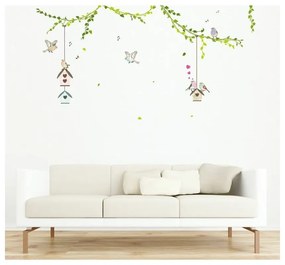 Sada samolepiek Ambiance Birds cages in the Forest